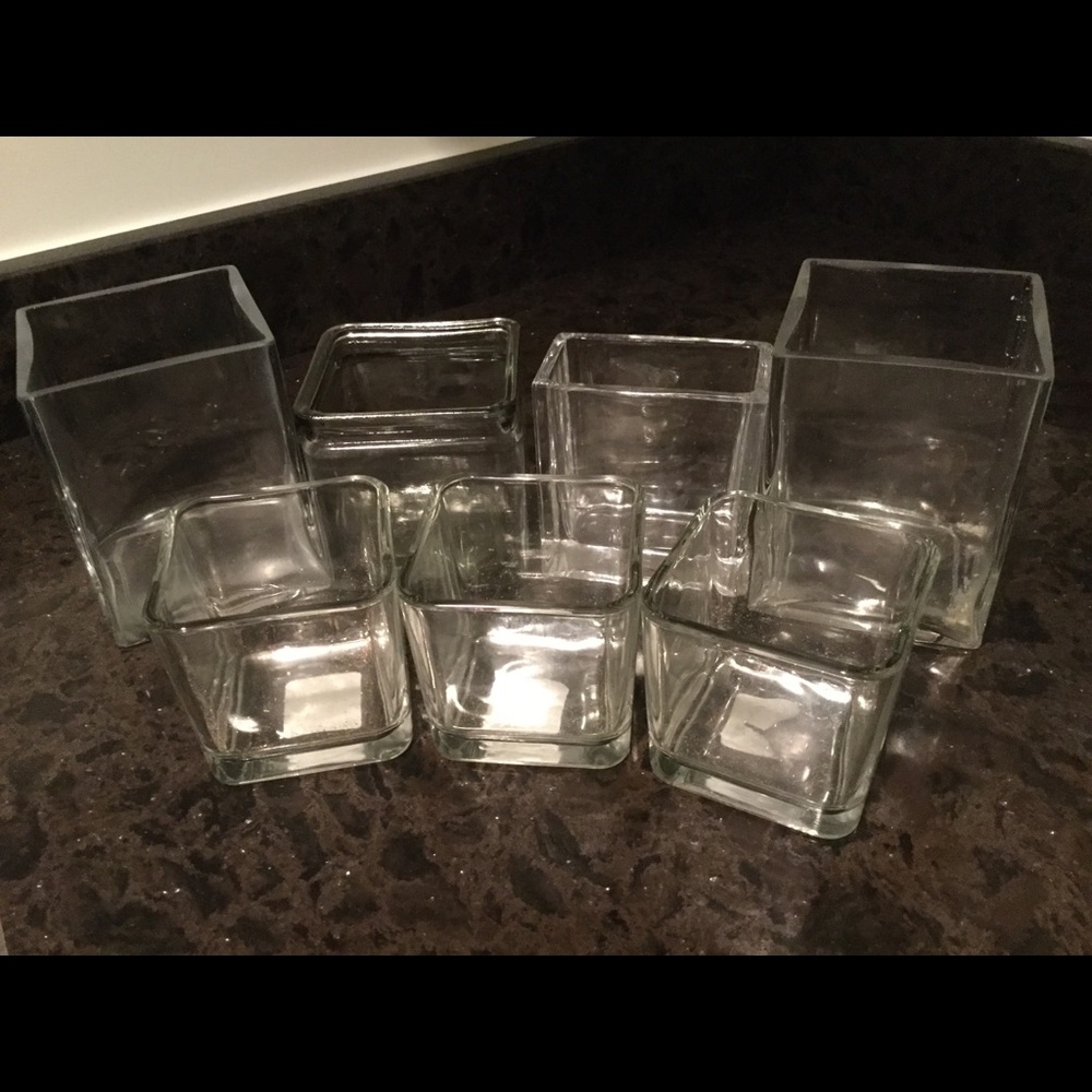 Clear Candle Holders